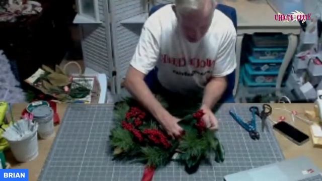 #MakeitlikeBrian | Elegant Winter Wreath | Winter Craft | Greenery/Bows | Rectangle Board | LIVE смотреть онлайн
