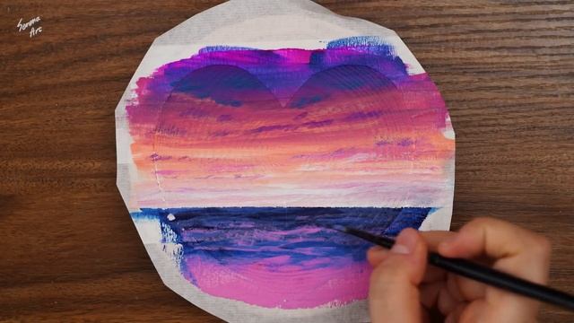 Wood Acrylic Painting Tutorial For Beginners｜Relaxing Music ASMR (1182) смотреть онлайн