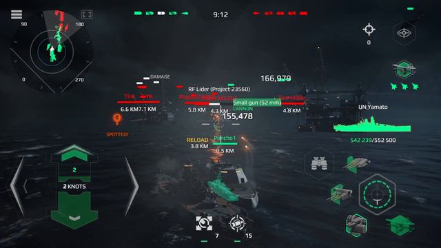 IJN Yamato - Best Ship For Grind Gold / Dollars in Offline Mode - Modern Warships смотреть онлайн