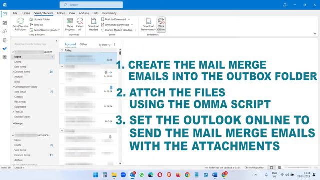 Mail Merge With Attachments In Outlook | Outlook Mail Merge With Attachments