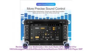 Review Isudar Car Multimedia 2 Din Auto Radio GPS Android 9 For VW/Vol