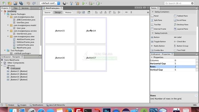 Bài 36 - Java Swing - GridLayout смотреть онлайн