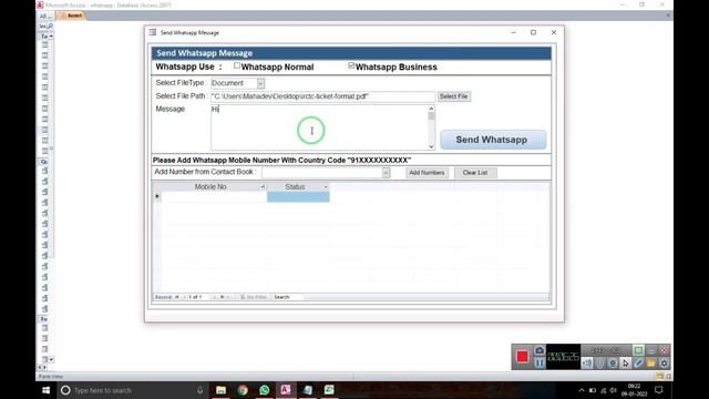 Send FREE Bulk WhatsApp Message, Text, Image, Video, PDF | WhatsApp send Using VBA Source Code 202 смотреть онлайн
