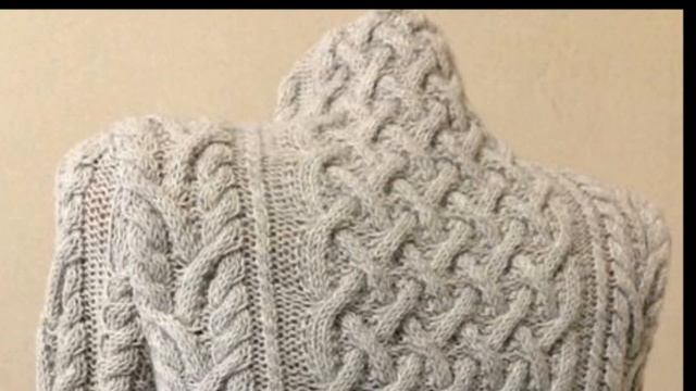 Pletena moda.Цельновязаный воротник стойка #2 смотреть онлайн