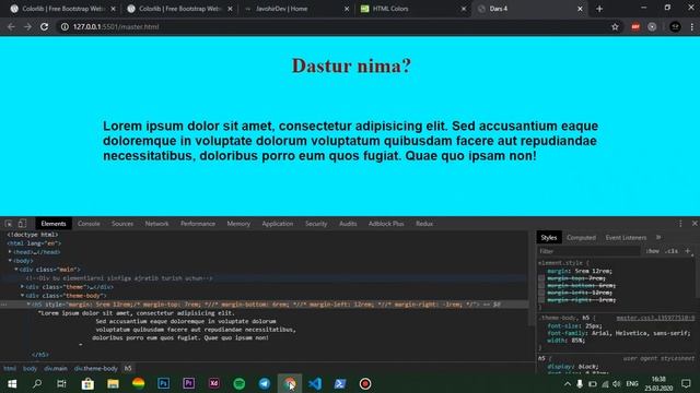 Frontend Dasturlash 4-dars Amaliyot HTML&CSS смотреть онлайн