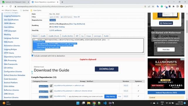 Selenium 4.6.0 Setup | No .exe File | Eclipse | Maven смотреть онлайн