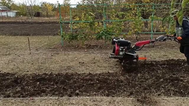 Распашка целины мотоблоком. смотреть онлайн