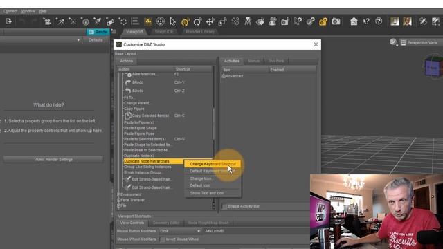 Duplicating Objects with a Keyboard Shortcut in DAZ Studio смотреть онлайн
