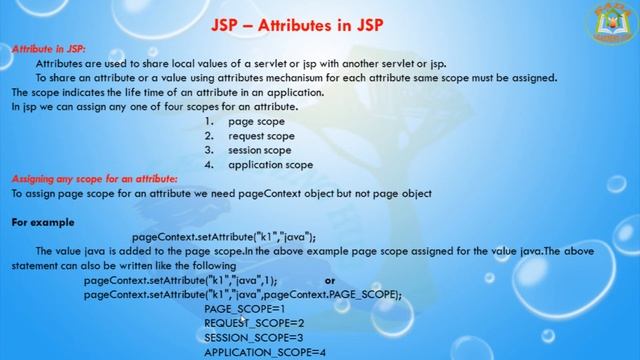 Lesson - 18 : JSP - Attributes in JSP смотреть онлайн