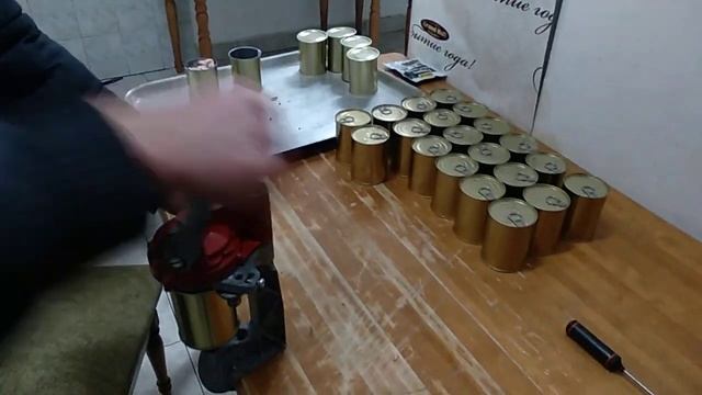 Закатка жестяных банок, изготовление домашней тушёнки, автоклав на пару смотреть онлайн