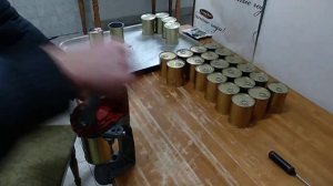 Закатка жестяных банок, изготовление домашней тушёнки, автоклав на пару