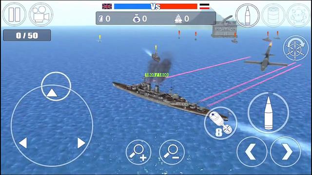 World War II - Battle of the Atlantic - HMS Hood Battleship (iphone & ipad game play video) смотреть онлайн