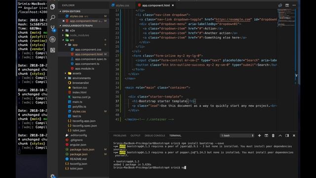 Angular 6 - Adding Bootstrap 4 Dropdown Menu in Angular Application and ng-bootstrap смотреть онлайн