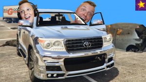 ЕДЕМ на КРУЗАКЕ в Сервис на ПЕРЕКРАС в GTA5 Как Остановить Тойоту в ГТА