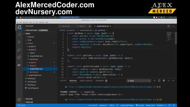 AM Coder - How to Deploy a Deno Project - Using Deno 1.0, Pogo, Docker and Fly.io смотреть онлайн