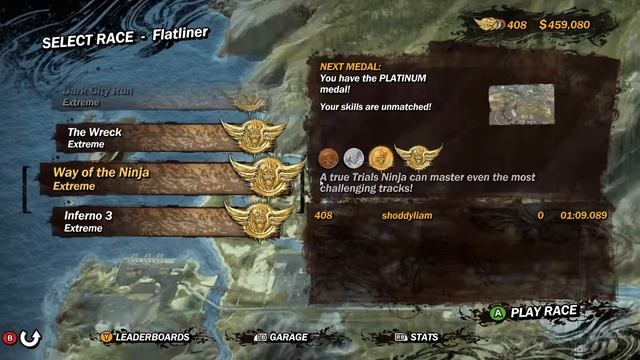 Trials Evolution Gold Edition: ALL Extreme Tracks Platinum Medals (PC) смотреть онлайн