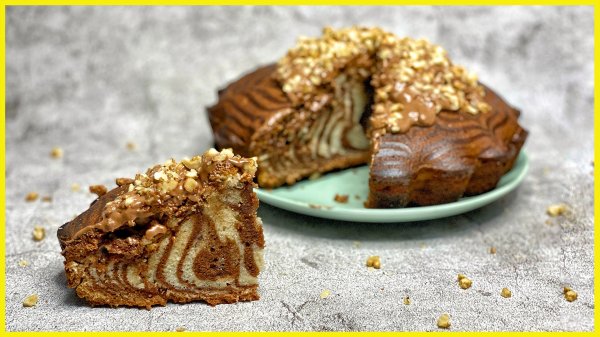 Самый простой рецепт кекса "Зебра"! Готовится очень легко, а получается невероятно вкусным!