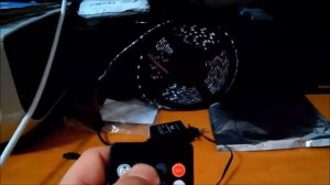 Музыкальный RGB контроллер с пультом светодиодной лентой и блоком питания  Классная светомузыка
