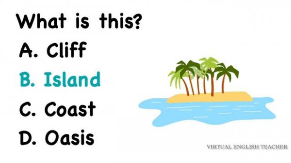 Landscape and Nature Vocabulary with QUIZ and GAMES