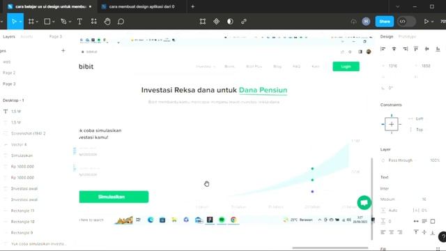 cara membuat desain website bibit di figma part 8 смотреть онлайн