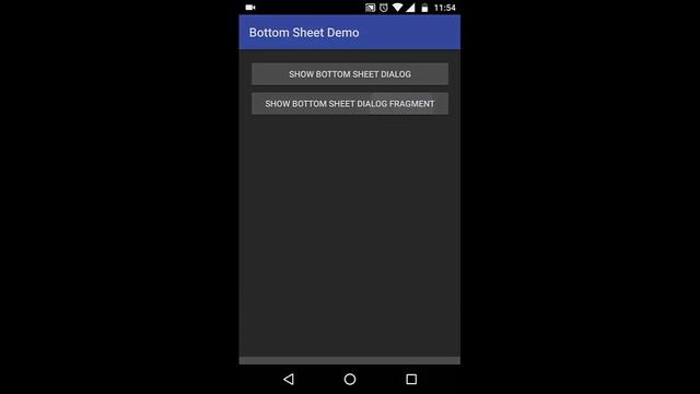 Android Bottom Sheets Demo смотреть онлайн
