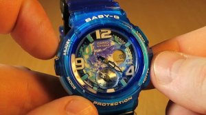 Обзор и настройка часов Casio Baby-g BGA-190GL-2B [5382]