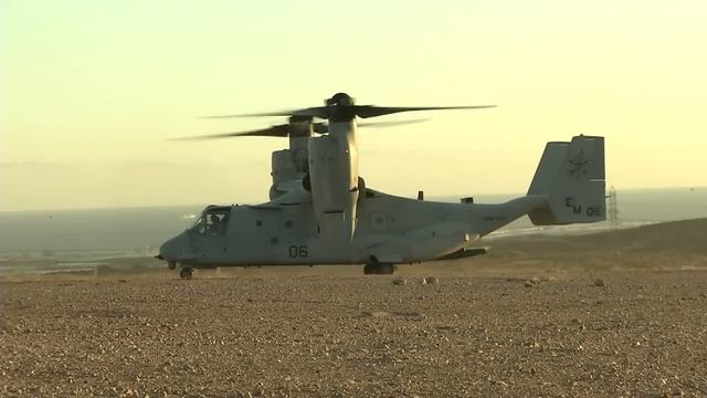 British Royal Marines & US Marines Aerial Insertion Via MV-22 In Spain смотреть онлайн