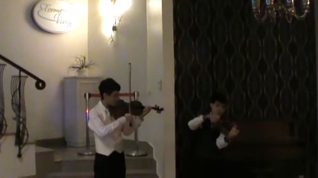 P. Tchaikovsky "Russian dance".Arr.Krishchyan Aram for 2 violins. смотреть онлайн