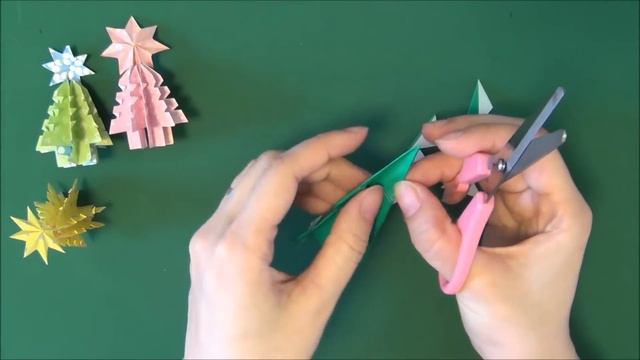 5分で簡単!「クリスマスツリー」折り紙Easy at 5 minutes! "Christmas tree" origami смотреть онлайн
