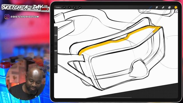 How to draw goggles in procreate 5 and showing your sketches! смотреть онлайн