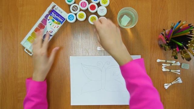 Бабочка в технике пуантализм| Изобразительное искусство| 1 класс смотреть онлайн