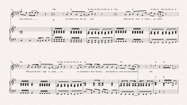 Alto Sax - Ziggy Stardust - David Bowie - Sheet Music, Chords, & Vocals смотреть онлайн