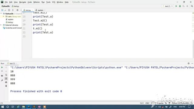 Python Master Class | OOP Part-3 | static variable in Python | Python tutorial in hindi смотреть онлайн