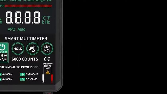 ANENG 618C мультиметр цифровой мультиметры тестер Smart Touc смотреть онлайн