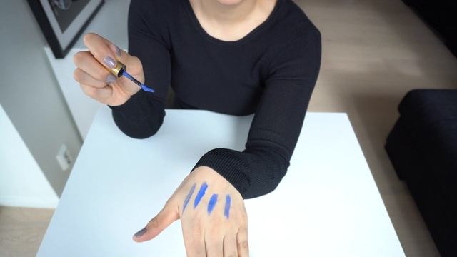 YVES SAINT LAURENT FULL MATTE EYESHADOW REBEL BLUE 06 REVIEW