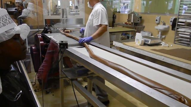 Kilwins Chocolate Factory taffy cutting wrapping machine Adventure 2012