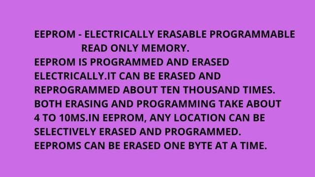 ROM|Read Only Memory|PROM|EPROM|EEPROM|Important points about ROM. смотреть онлайн