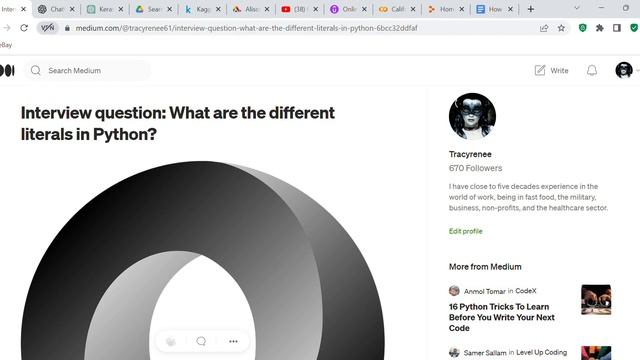 Interview question: What are the different literals in Python - blog post смотреть онлайн