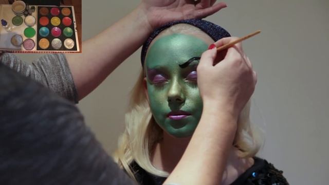 Halloween Witch Face Paint Tutorial - Children's Face Paint Witch смотреть онлайн