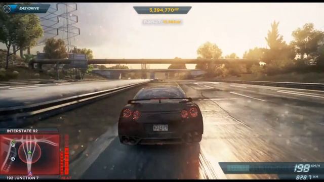 ESCAPING THE POLICE WITH NISSAN GTR | NEED FOR SPEED MOST WANTED 2012 смотреть онлайн