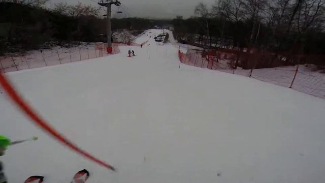 Воробьёвы Горы. Тренировка по горным лыжам. Slalom смотреть онлайн
