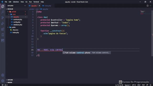 Cursos de programação - criando sistema escolar em PHP - POO - MVC - 01 смотреть онлайн