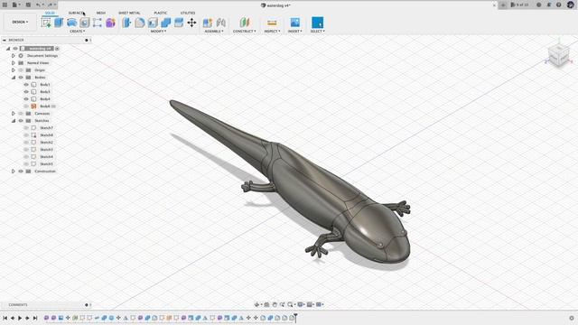 Waterdog Salamander 3D Modeling and Soft Plastic Bait Making смотреть онлайн