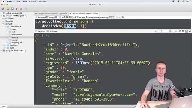 18 MongoDB Indexing - Indexes deletion смотреть онлайн