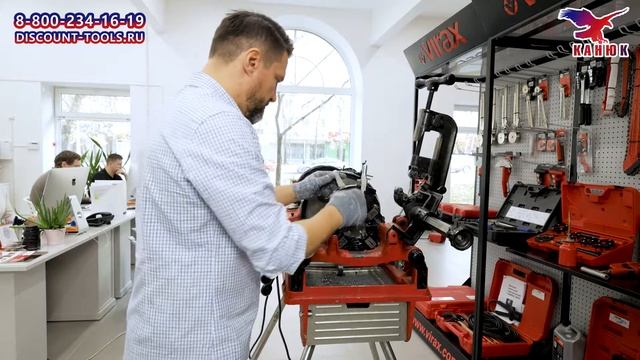 Французский Резьбонарезной станок VIRAX. Артикул 162140. Для труб до 4х дюймов #22 смотреть онлайн