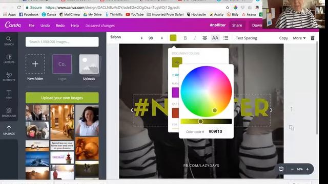 How to make your font pop on Social Media Posts using Canva #berta tip #24 смотреть онлайн