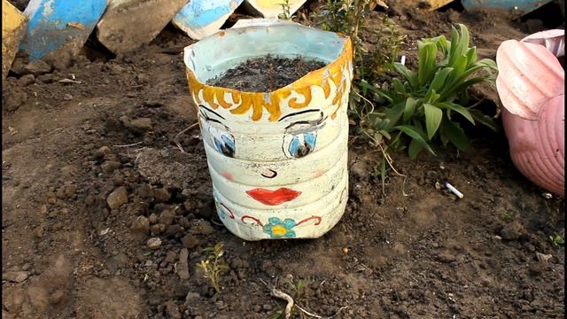 Клумба свинья или поросёнок из пластиковой бутылки своими руками. смотреть онлайн