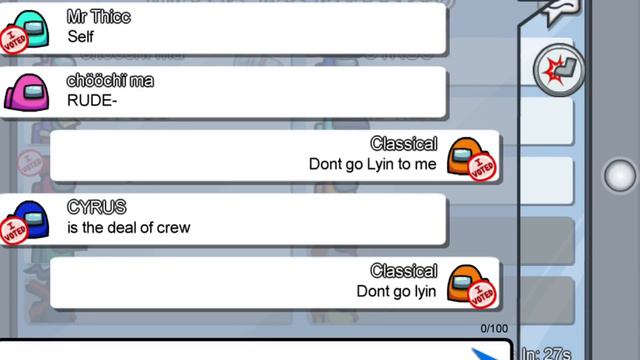 Lyin 2 Me By CG5 But On Among Us Chat смотреть онлайн