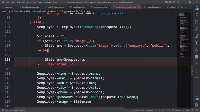 Mastering Laravel: Edit and Update Employee Task Management System Development смотреть онлайн