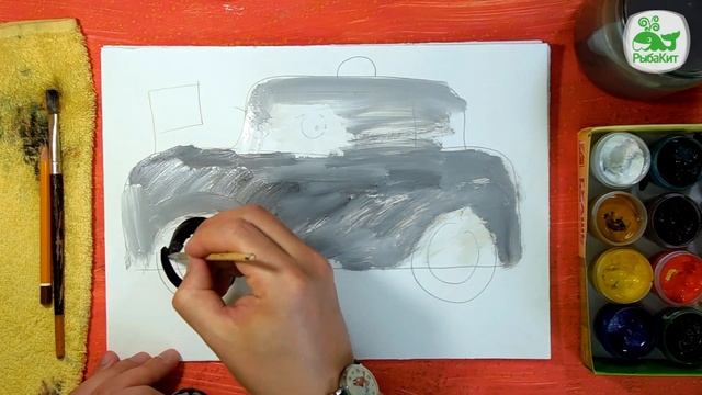 Как нарисовать Машину Лимузин. Урок рисования для детей, Машинки Петрушки смотреть онлайн